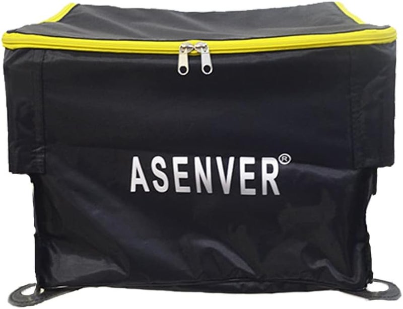 ASENVER عربة كرات التنس القابلة للإزالة مع عجلات سلة تحمل حتى 160 كرة للتنس - Image 3